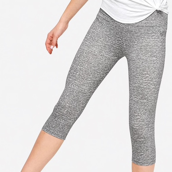 NWT Justice Gray Crop Leggings Size 8 - Picture 3 of 4